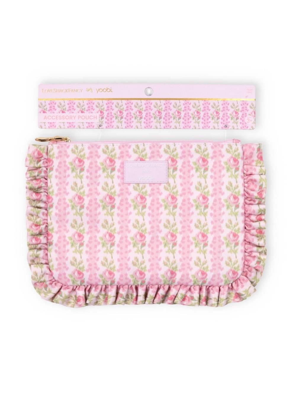 LoveShackFancy × Target
Blooming Heirloom Accessory Pouch Strawberry Macaroon